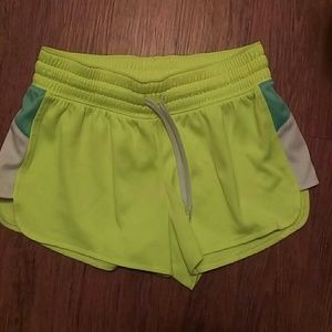 Bright yellow shorts